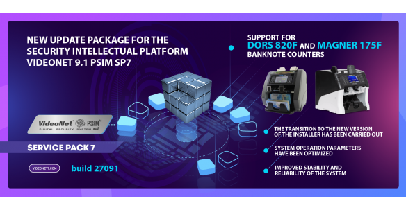 New VideoNet 9.1 PSIM SP7 security platform update package